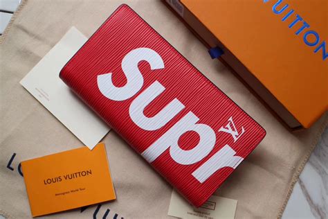 supreme and lv wallet|supreme wallet price.